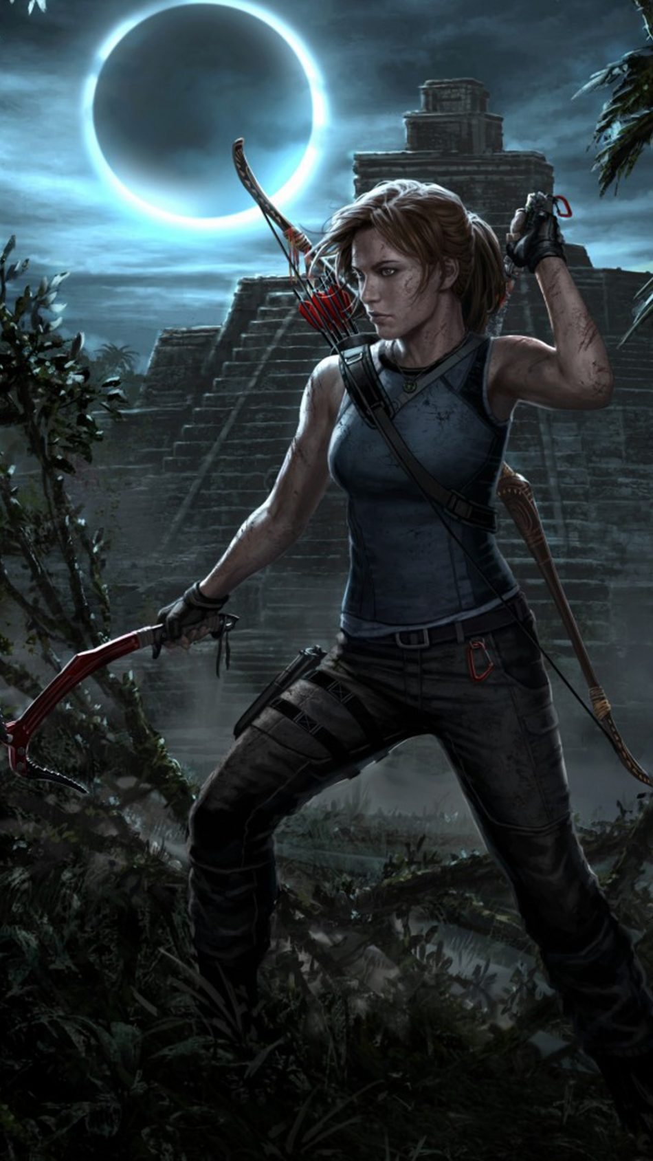 Lara Crof Shadow Of The Tomb Raider Ps 4 Hd Mobile - 1080p Shadow Of Tomb Raider - HD Wallpaper 