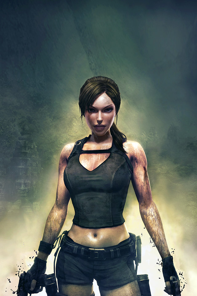 Com Apple Wallpaper Tomb-raider Iphone4 - Tomb Raider Game Girl - HD Wallpaper 