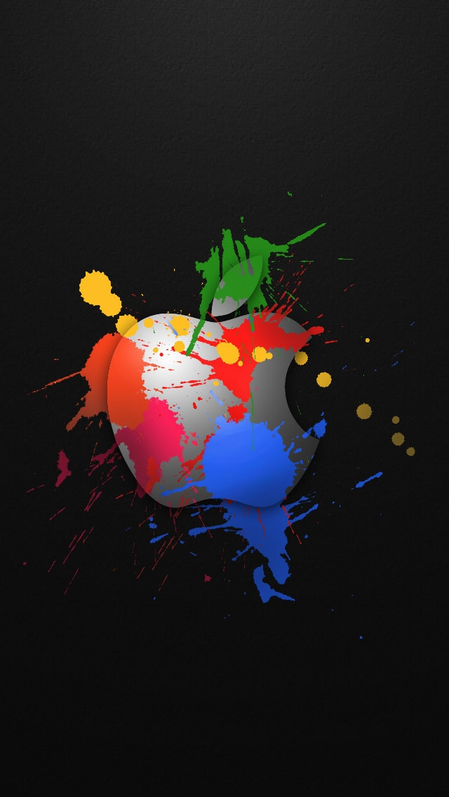 Apple In Colours Iphone Wallpaper - Sfondi Iphone Hd Apple - HD Wallpaper 