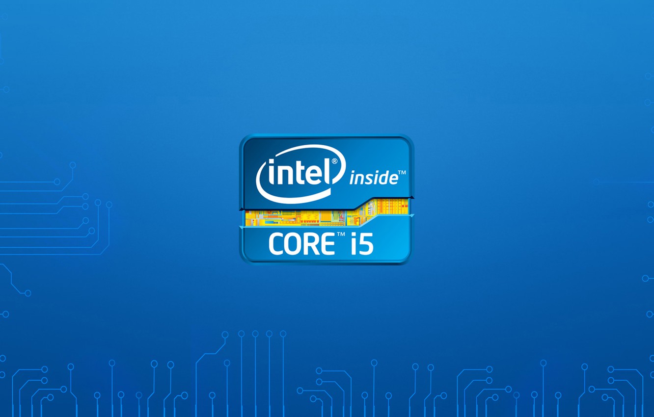 Photo Wallpaper Logo, Intel, Hitech, Intel I5 - Intel Core I7 - 1332x850  Wallpaper 