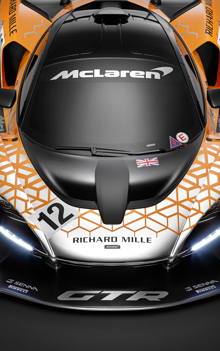 2018 Sports Car, Mclaren Senna Gtr Concept, Top View, - Racing Wallpapers For Iphone - HD Wallpaper 