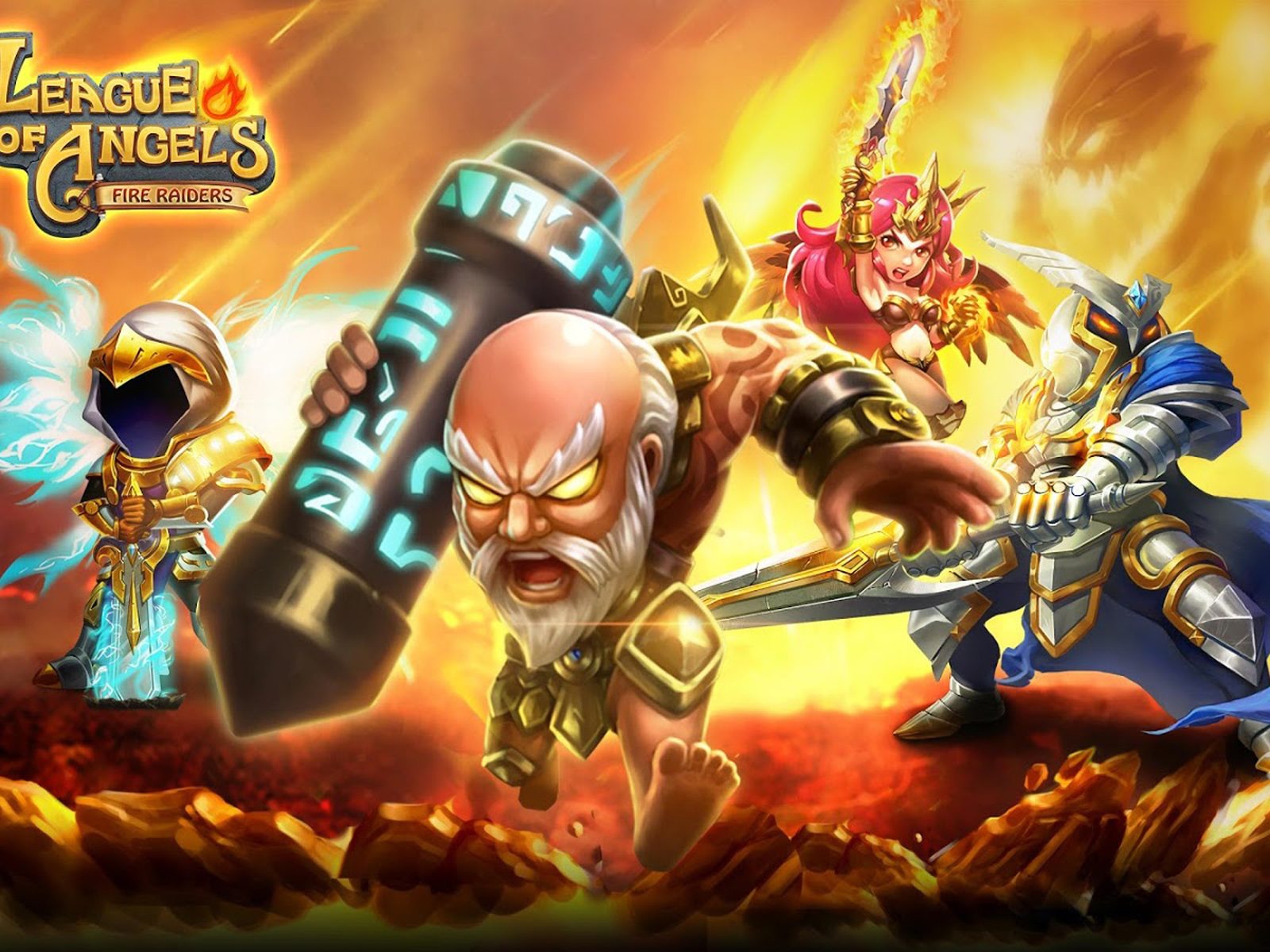 League Of Angels Fire Raiders - HD Wallpaper 