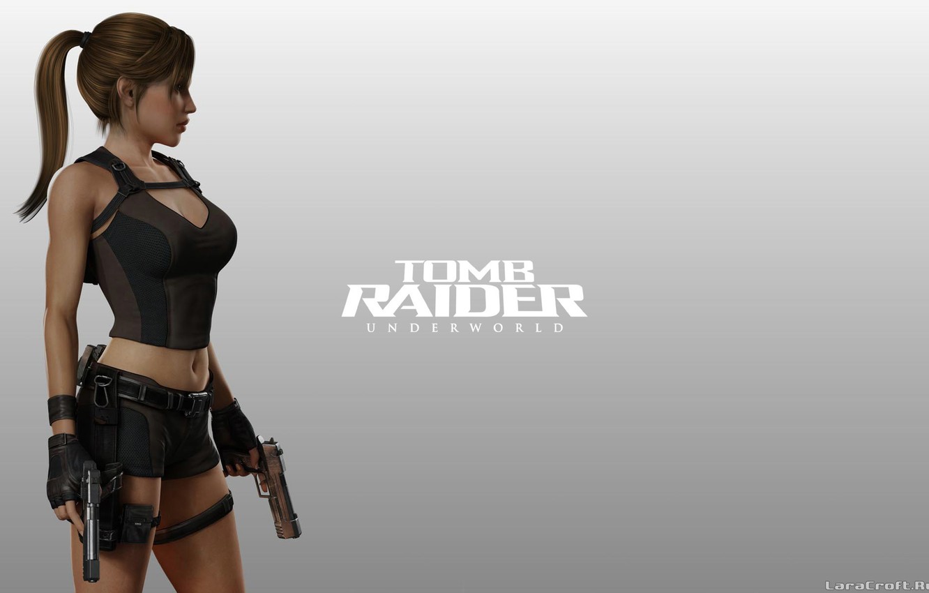 Photo Wallpaper Girl, Background, Weapons, Tomb Raider, - Tomb Raider Underworld - HD Wallpaper 
