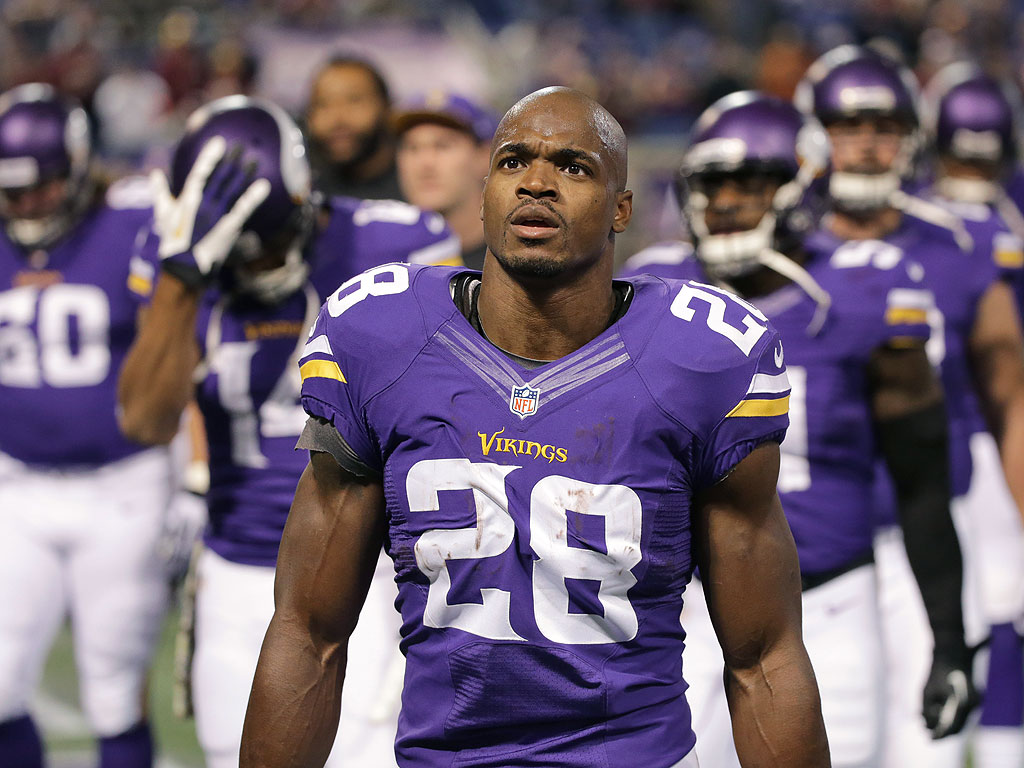 The Minnesota Vikings Are Ready To Face The Oakland - Adrian Peterson 2014 - HD Wallpaper 