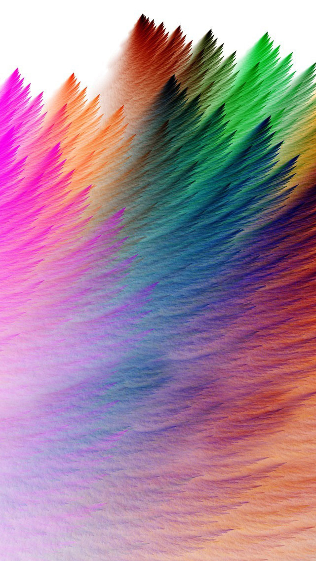 Rainbow Feathers Iphone Wallpaper - Rainbow Hd Wallpaper Iphone - HD Wallpaper 