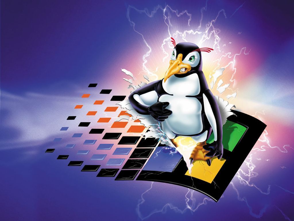 Linux Windows Tux Avatar - HD Wallpaper 