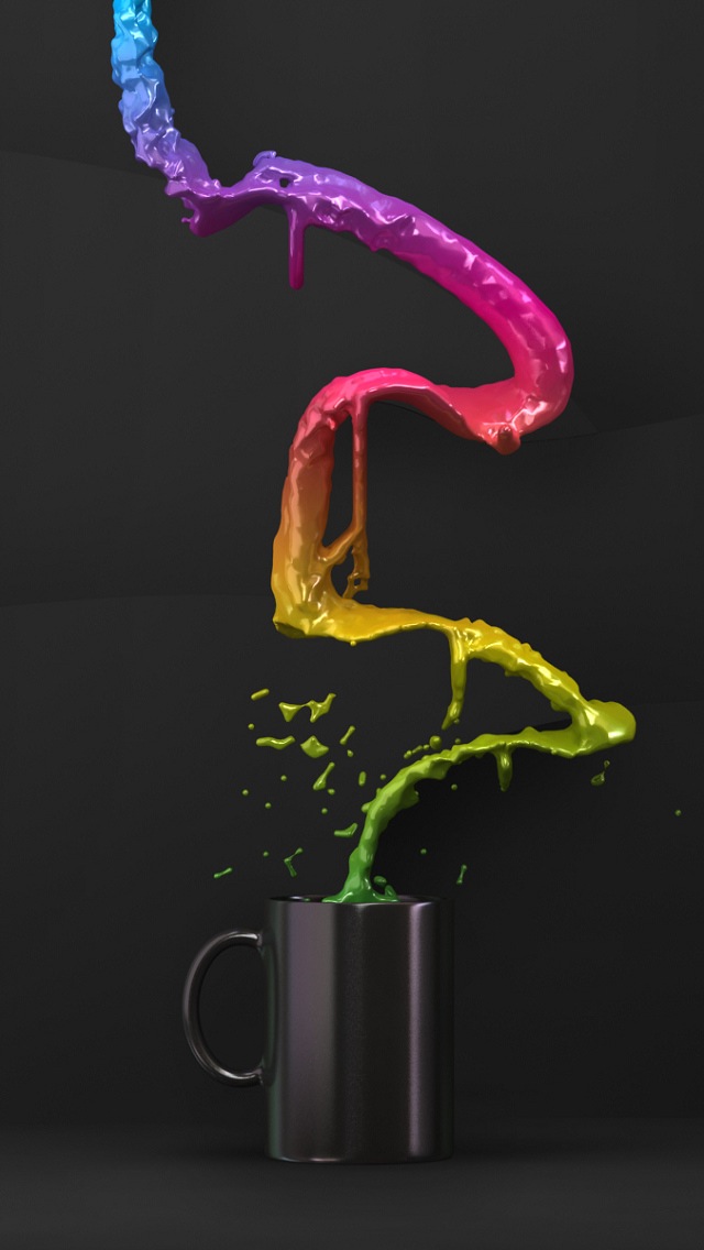 Wallpapers For Iphone 5 3d 162 640×1136 - Coffee Splash Wallpapers Hd - HD Wallpaper 