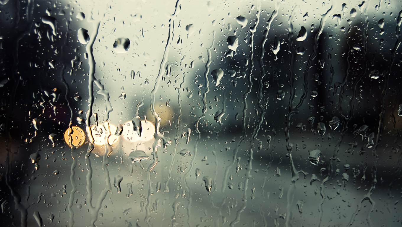 1360 X 768 Hd Wallpapers - Rain On Window Hd - HD Wallpaper 