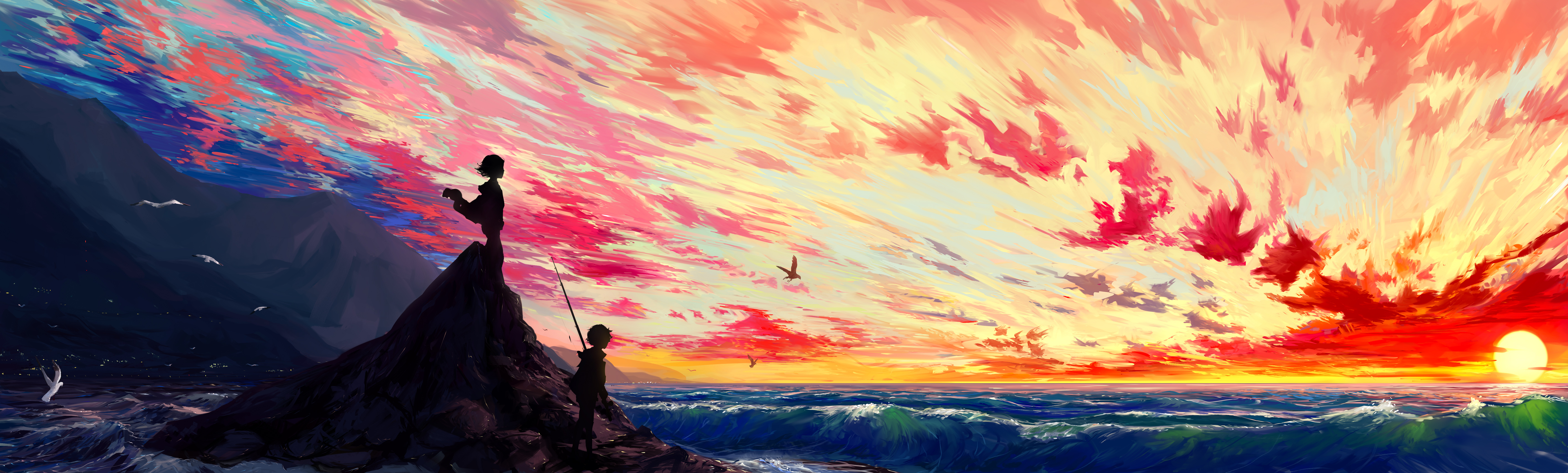 Illustration Of Anime Landscape - HD Wallpaper 