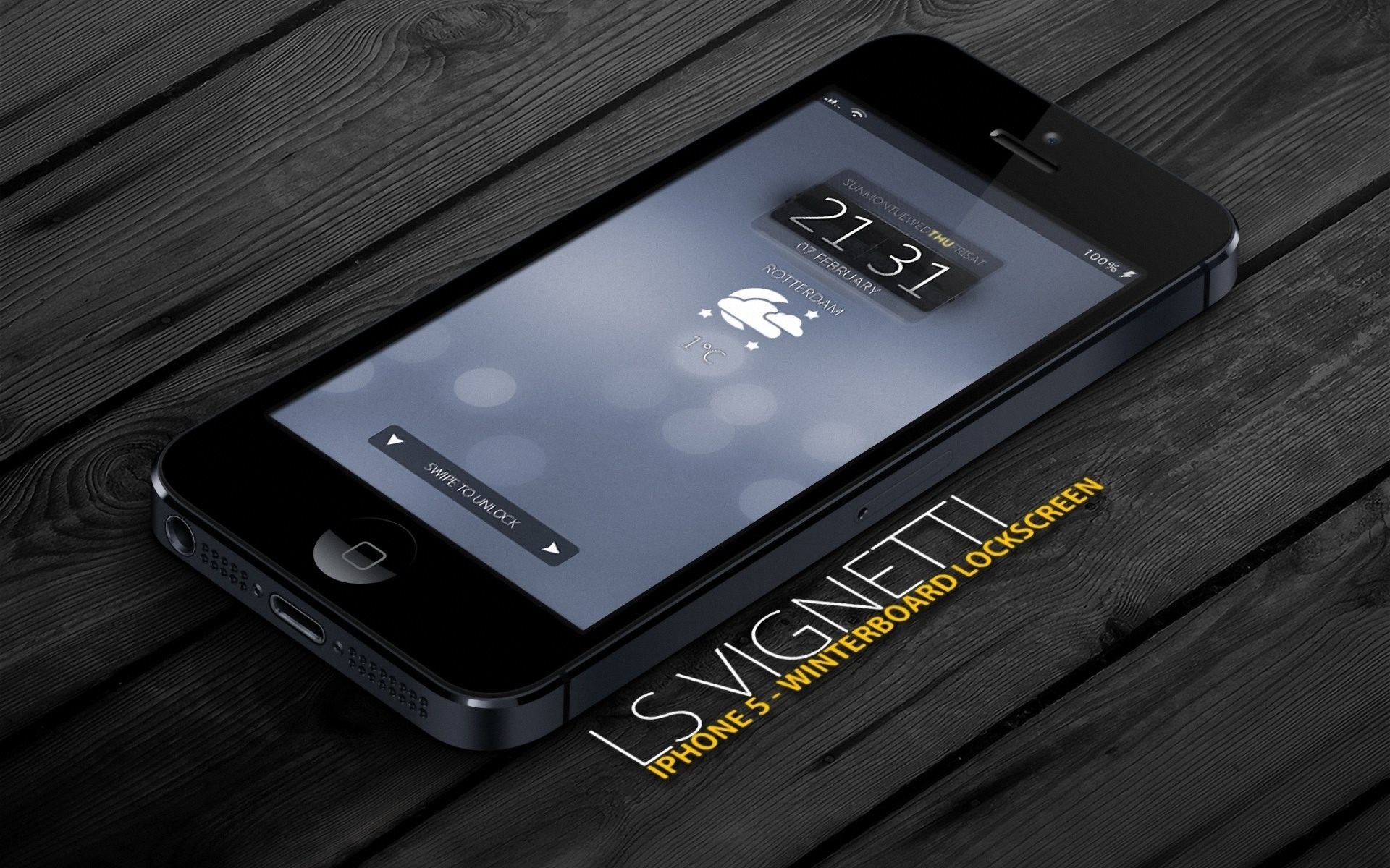 Iphone5 Black 3d Smartphone Times Wooden Floor Hd Wallpaper - Hd Wallpapers 1080p Iphone 5s - HD Wallpaper 