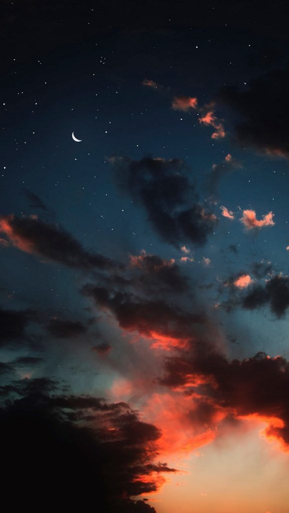 Aesthetic Night Sky Background - 577x1024 Wallpaper - teahub.io