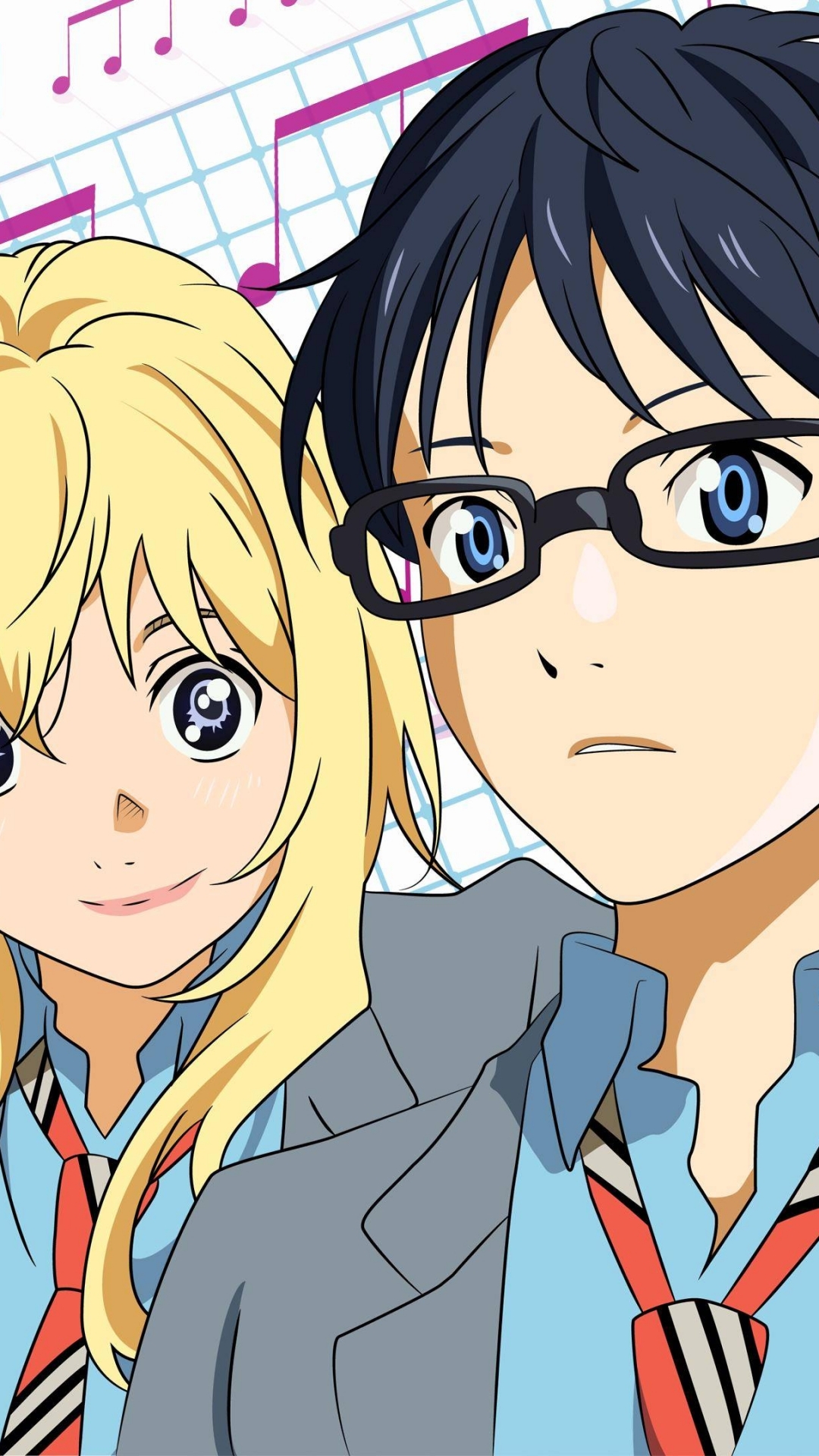 Kousei Arima And Kaori Miyazono - 1080x1920 Wallpaper Kousei Arima And Kaori Miyazono - 1080x1920 Wallpaper