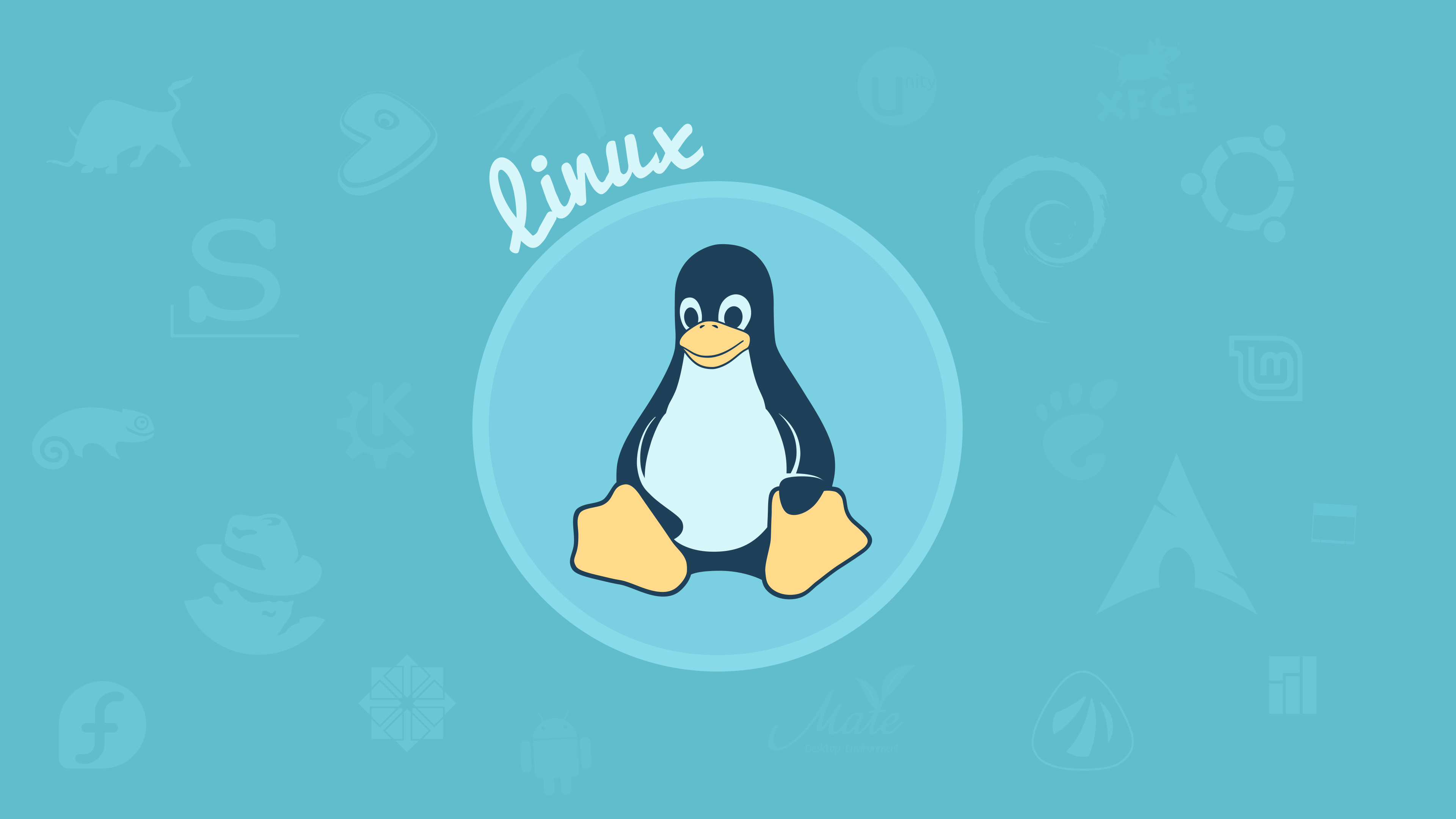 Flat Wallpaper Linux - HD Wallpaper 