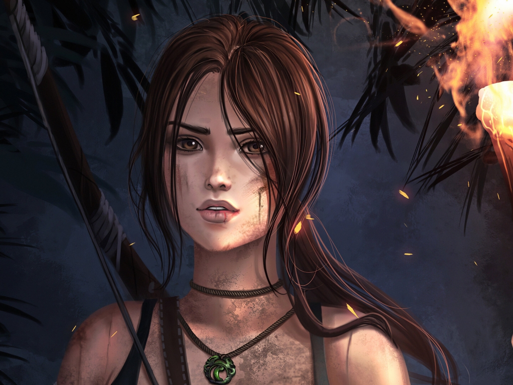 Tomb Raider Laracroft Artwork Wallpaper - Lara Croft - HD Wallpaper 