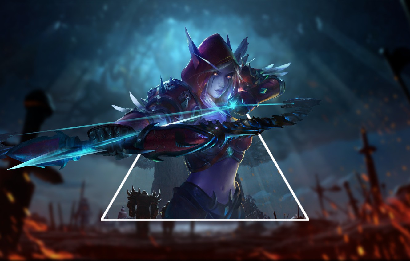 Photo Wallpaper Bow, Archer, Game, Undead, Arrows, - World Of Warcraft Bfa - HD Wallpaper 