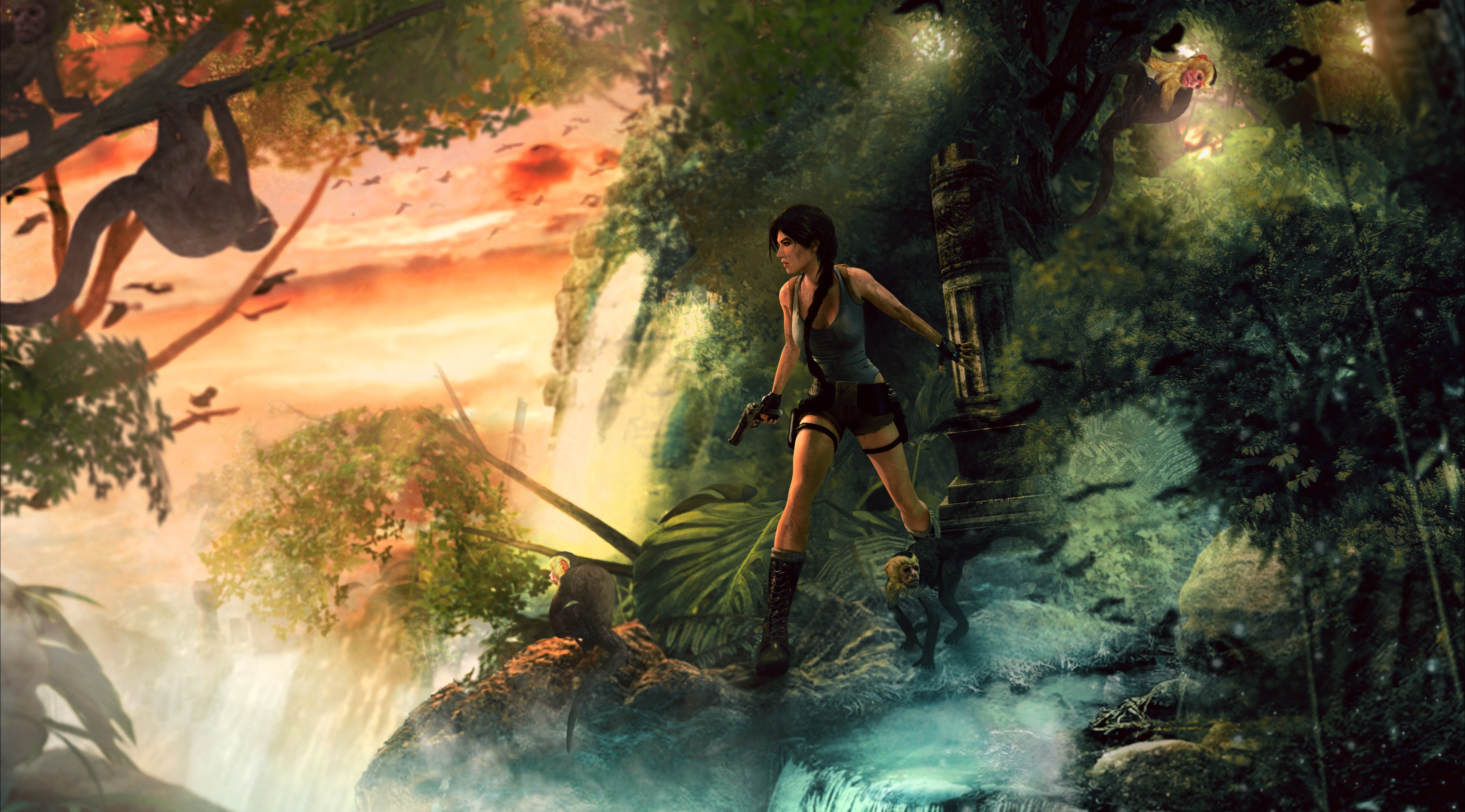 Tomb Raider Underworld Wallpaper 4k - HD Wallpaper 