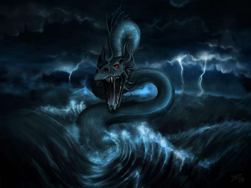 Download Mobile Wallpaper Fantasy, Dragons For Free - Sea Serpent Fantasy - HD Wallpaper 
