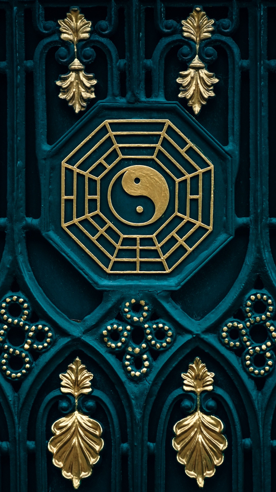 Wallpaper Yin Yang, Buddhism, Element, Gates, Gold - Matching Colours With Gold - HD Wallpaper 