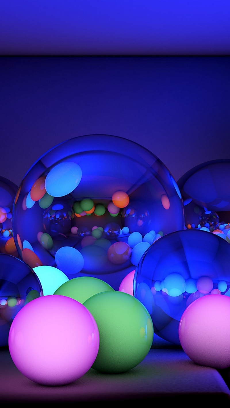 Wallpaper Balls, Size, Neon, Glow - 240 * 320 Size Best - HD Wallpaper 