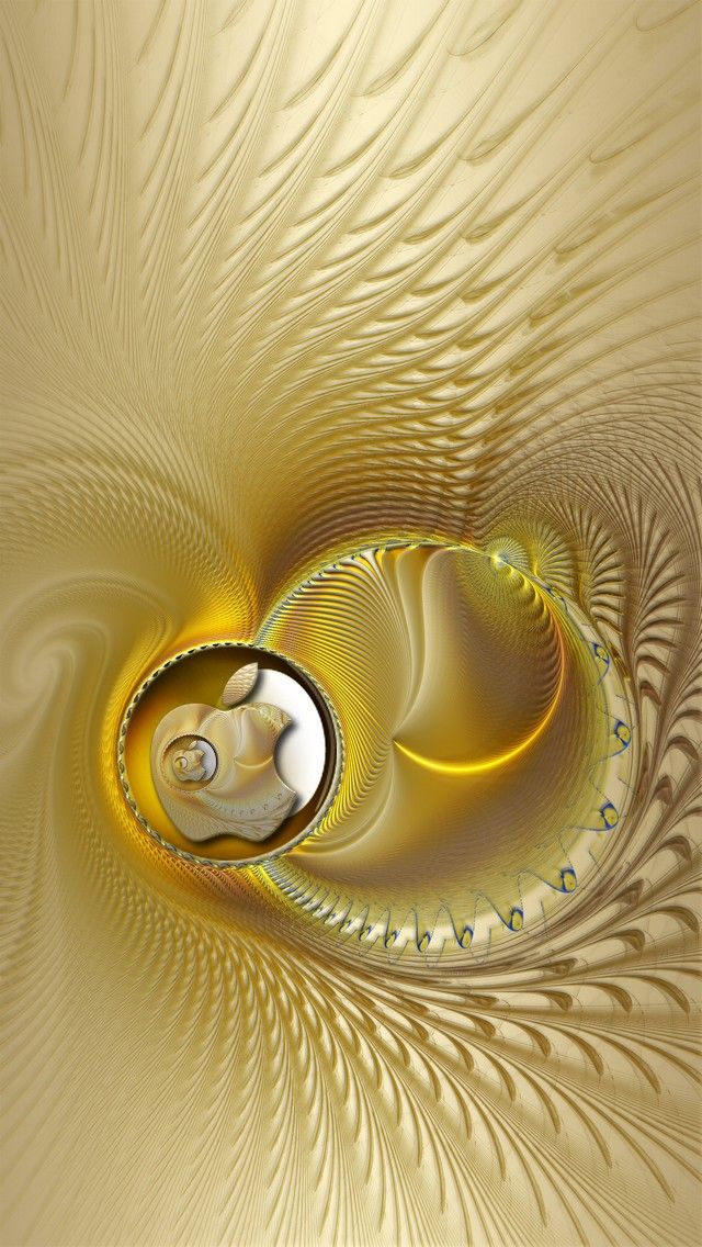 Iphone Golden Apple - HD Wallpaper 