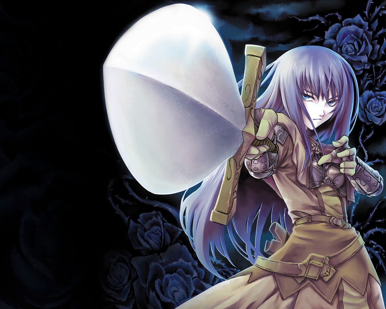 Wallpaper Ragnarok Online, Girl, Sword, Rose - Ragnarok Online Wallpaper 1980 - HD Wallpaper 