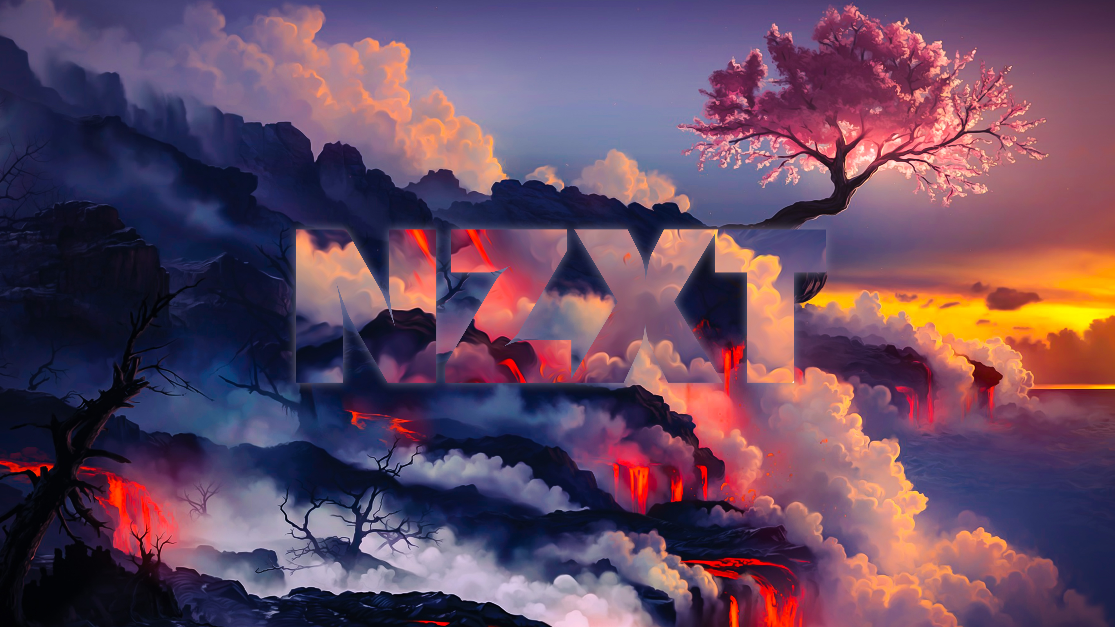 Cherry Tree Volcano - HD Wallpaper 