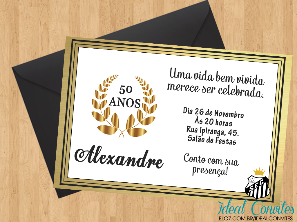 Thumb Image - Convite De Aniversário De 50 Anos - HD Wallpaper 