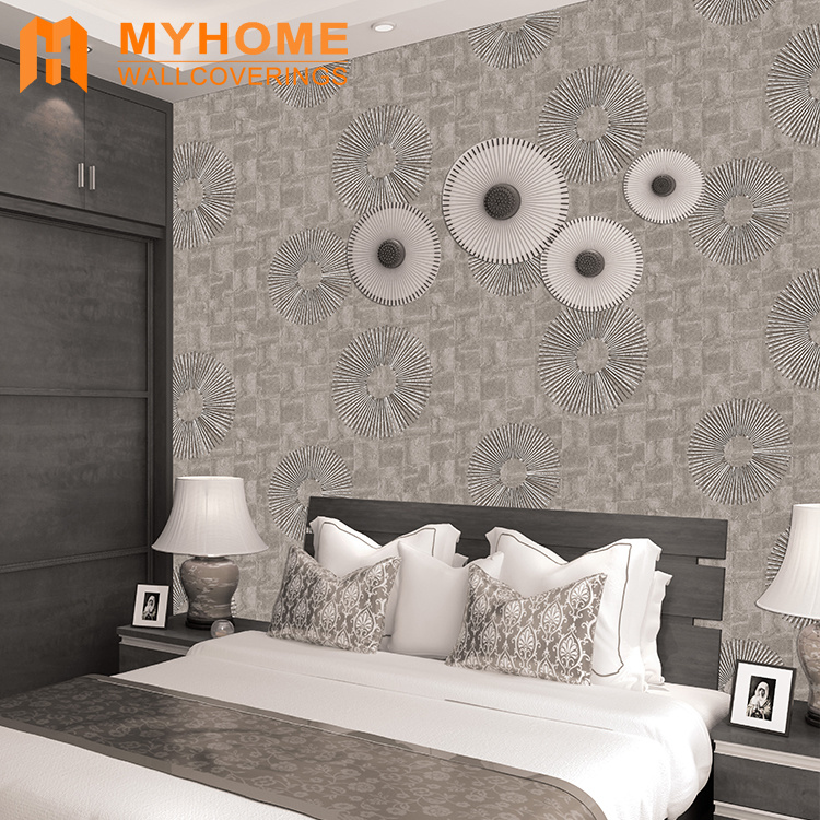 Wall Decoration Classic Flower Designs Vinyl Wallpaper - Bedroom - HD Wallpaper 