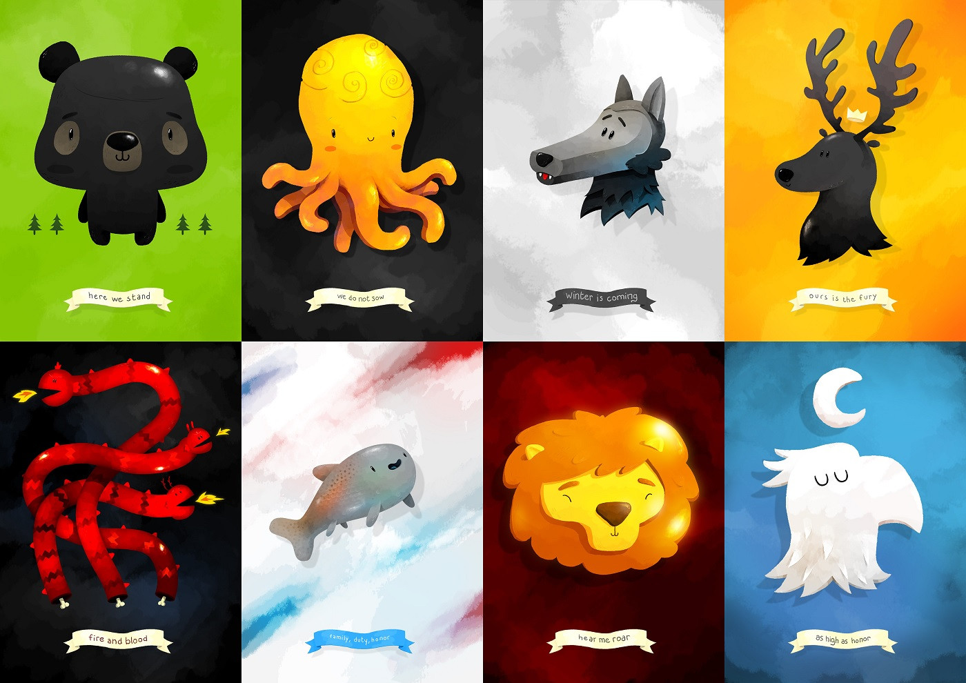 Cute Game Of Thrones Sigils - HD Wallpaper 