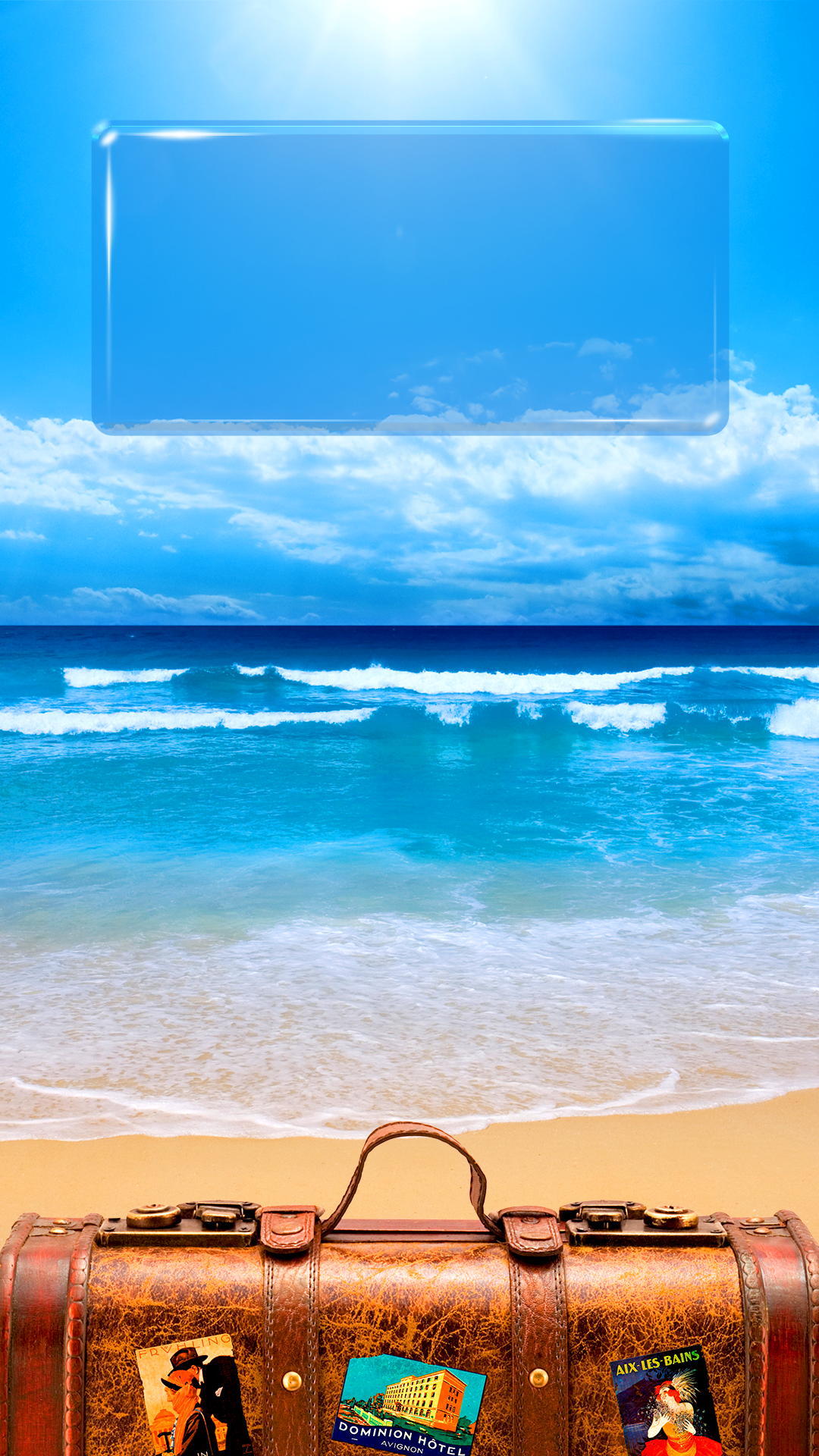 Iphone Lock Screen Wallpaper Beach - HD Wallpaper 