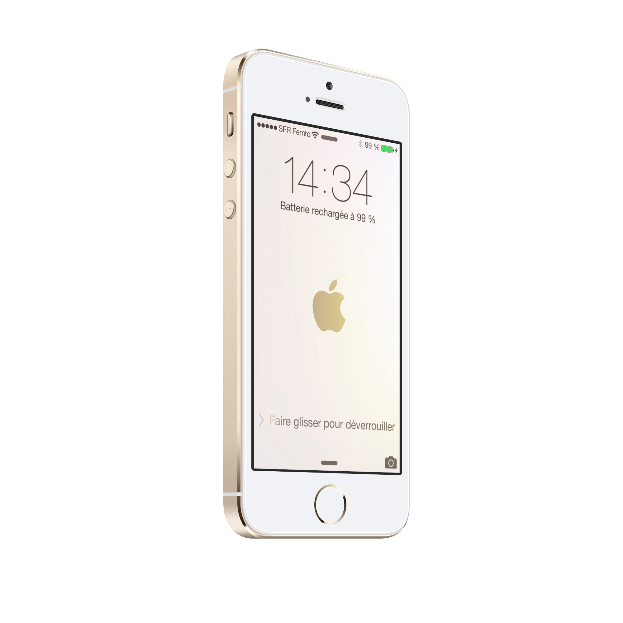 Iphone5s Gold Side1 - HD Wallpaper 