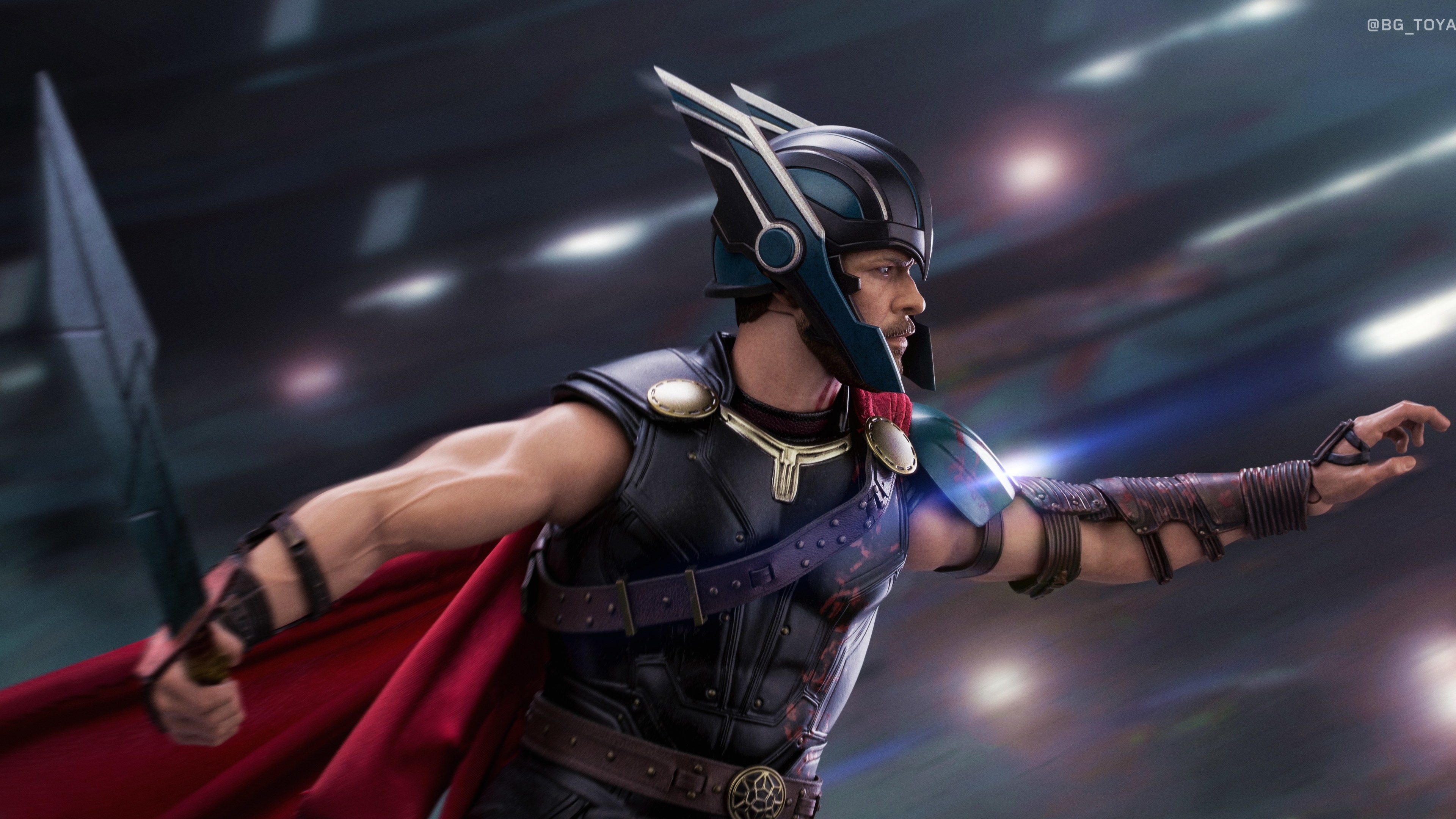 Thor Ragnarok Hd Wallpaper Helmet - HD Wallpaper 